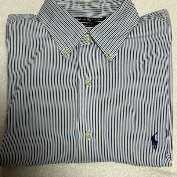 Ralph Lauren XL Men’s button down striped long sleeve shirt - Picture 2 of 15
